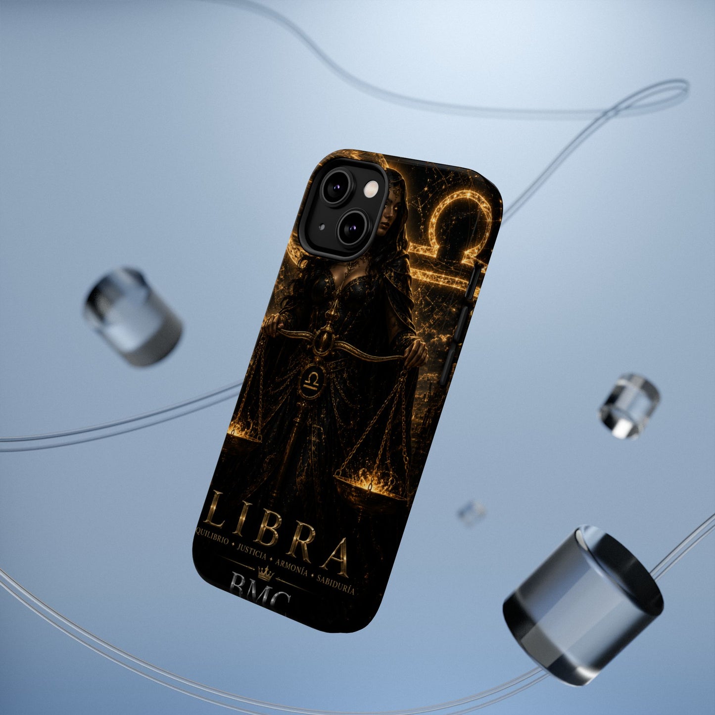 "Funda Magnética Reforzada libra– La Guardiana del Equilibrio"