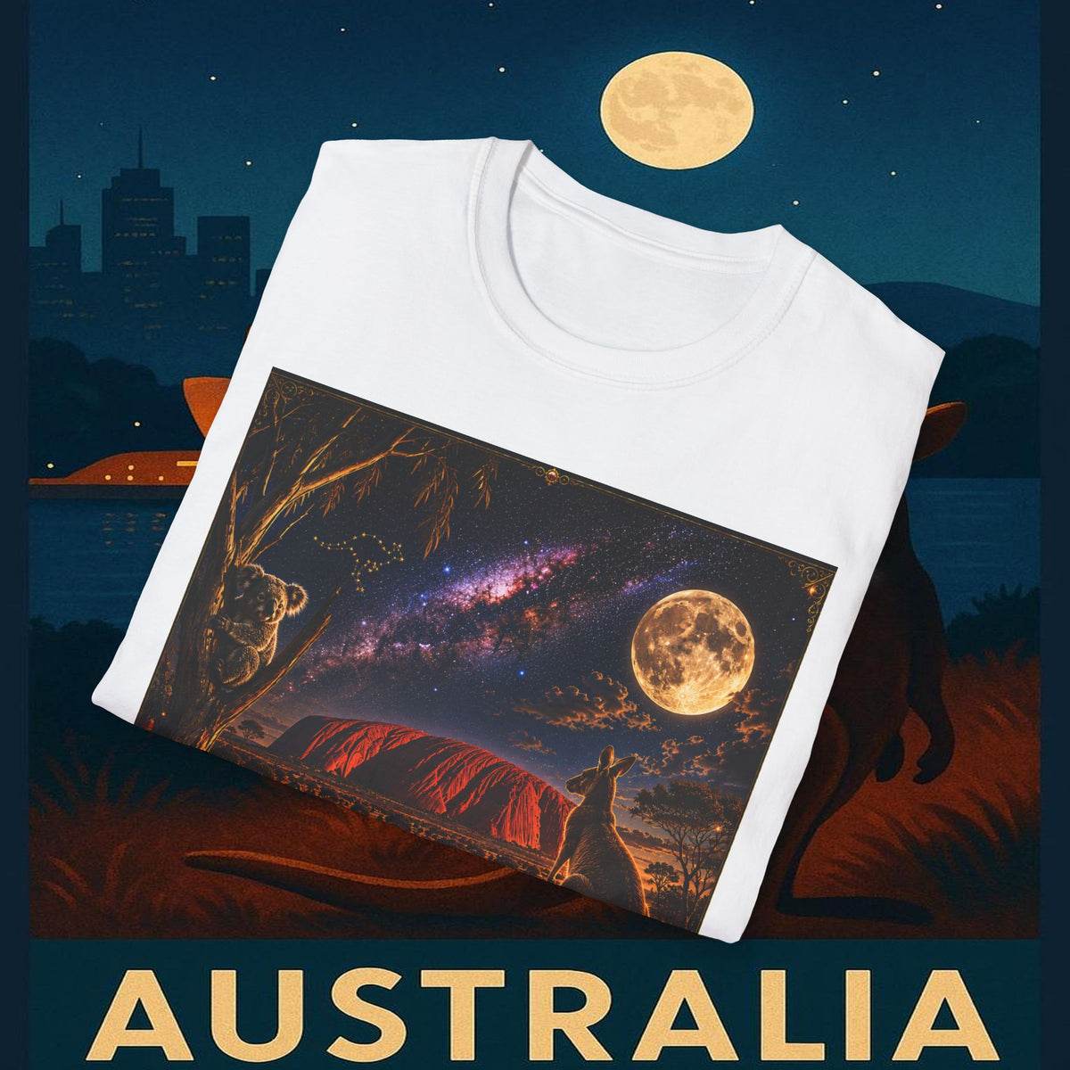 "Camiseta Australia 🌞 – Tierra de maravillas naturales y espíritu libre"