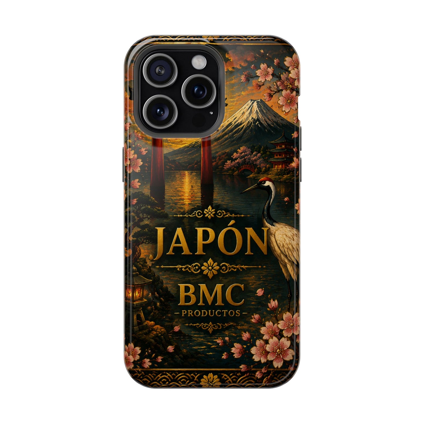 "Funda Magnética Reforzada Japón: Tradición entre Cerezos y Montañas 🌸⛩️🗻"