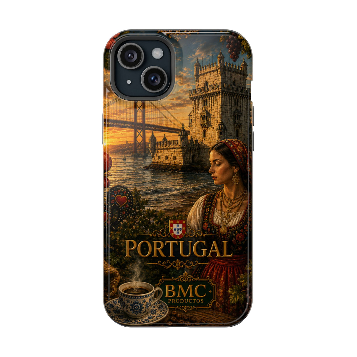 "Reinforced Magnetic Case Portugal: Atlantic Charm, Fados and Azulejos 🌊🎶🧿"