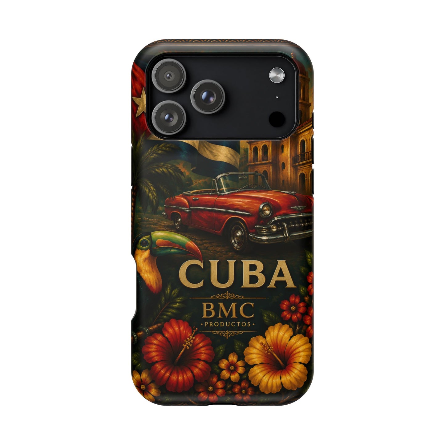 "Funda Magnética Reforzada Magnética Reforzada Cuba: Ritmo, Historia y Encanto Caribeño 🎺🚗🌴 "