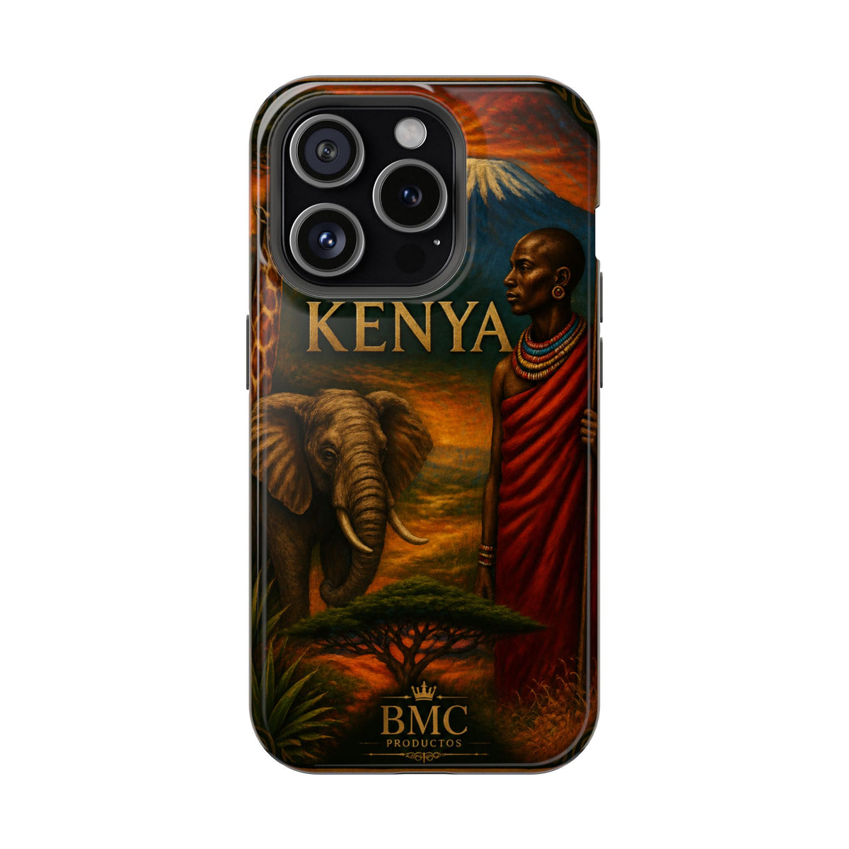 "Reinforced Magnetic Case Kenya: Wild Adventure and Land of Infinite Horizons 🦁🌄🏕️"