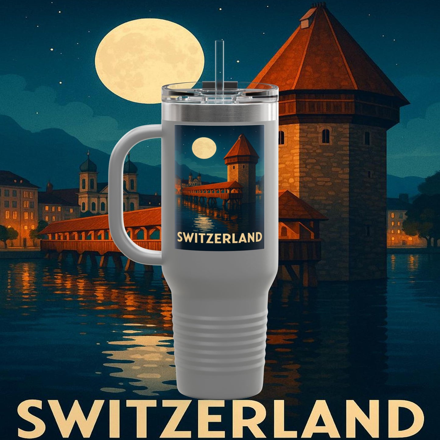 "Swiss Insulated Travel Mug❄️ – Land of majestic mountains and legendary precision"