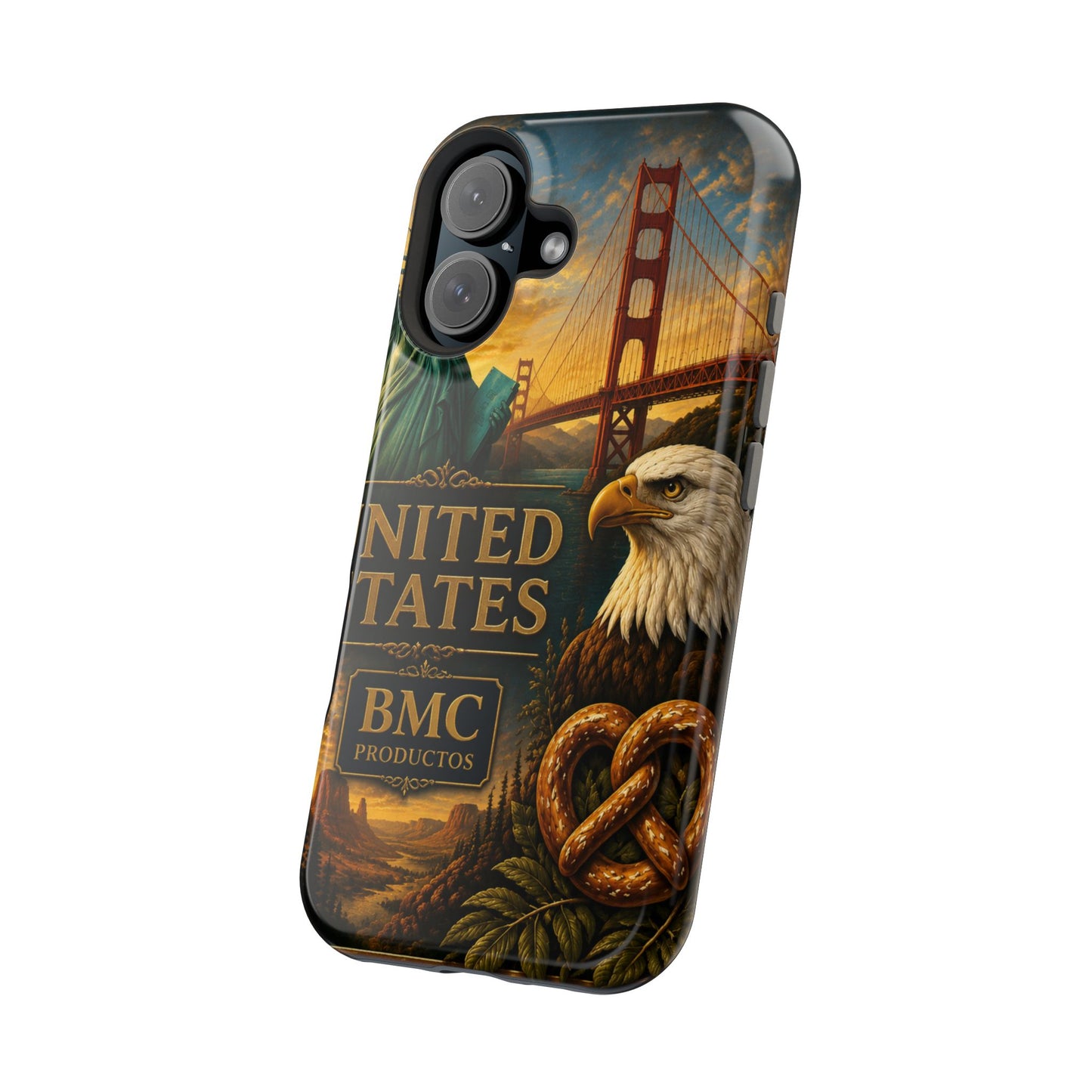 "Funda Magnética Reforzada Estados Unidos: Sueños, Libertad y Grandes Horizontes 🗽🏜️🌆"