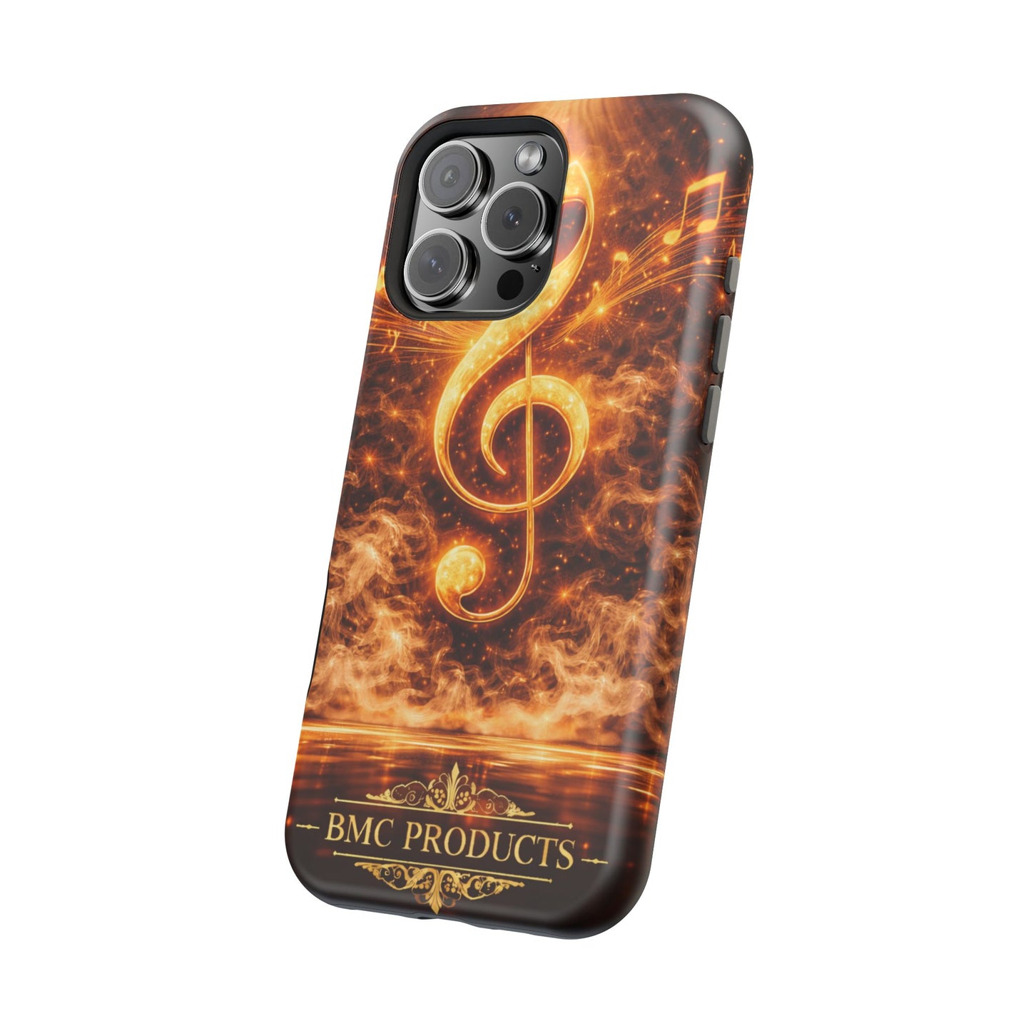 "Funda Magnética Reforzada Magnética Reforzada clave de sol 🎼🔥Donde nace una nota… nace una llama.” 🔥🎼