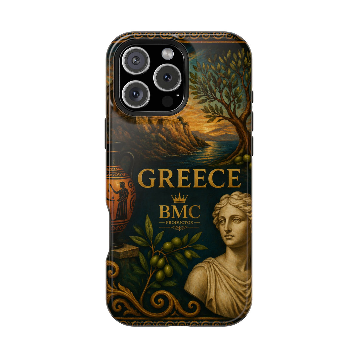 "Funda Magnética Reforzada Magnética Reforzada Grecia: Cuna de Dioses, Maravillas y Filosofía 🌊🏛️⚡"