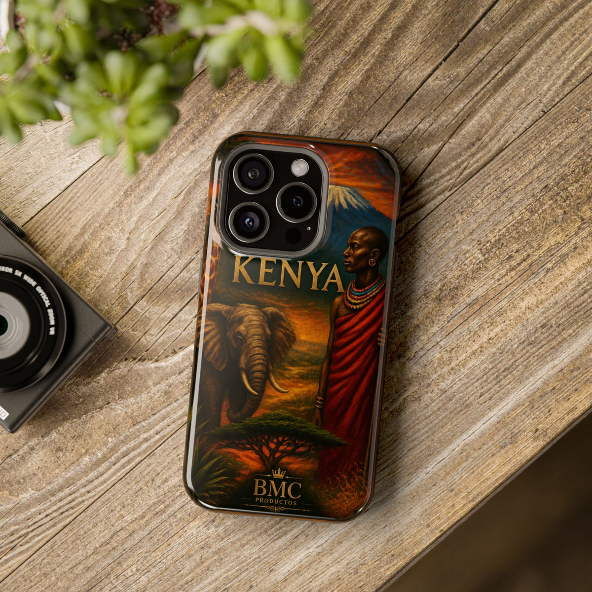 "Reinforced Magnetic Case Kenya: Wild Adventure and Land of Infinite Horizons 🦁🌄🏕️"