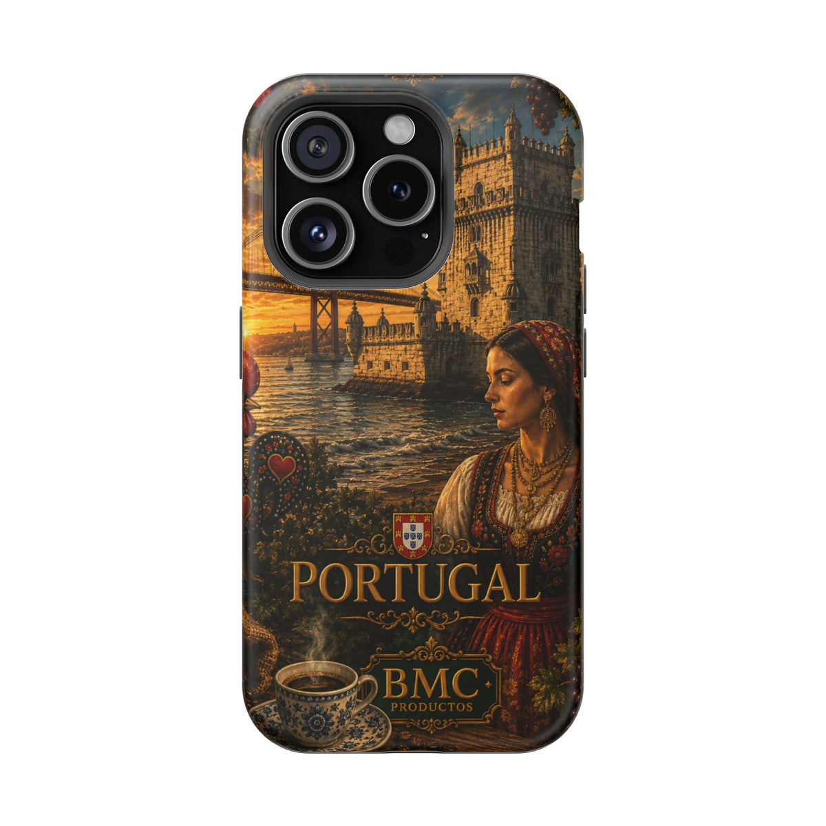"Reinforced Magnetic Case Portugal: Atlantic Charm, Fados and Azulejos 🌊🎶🧿"