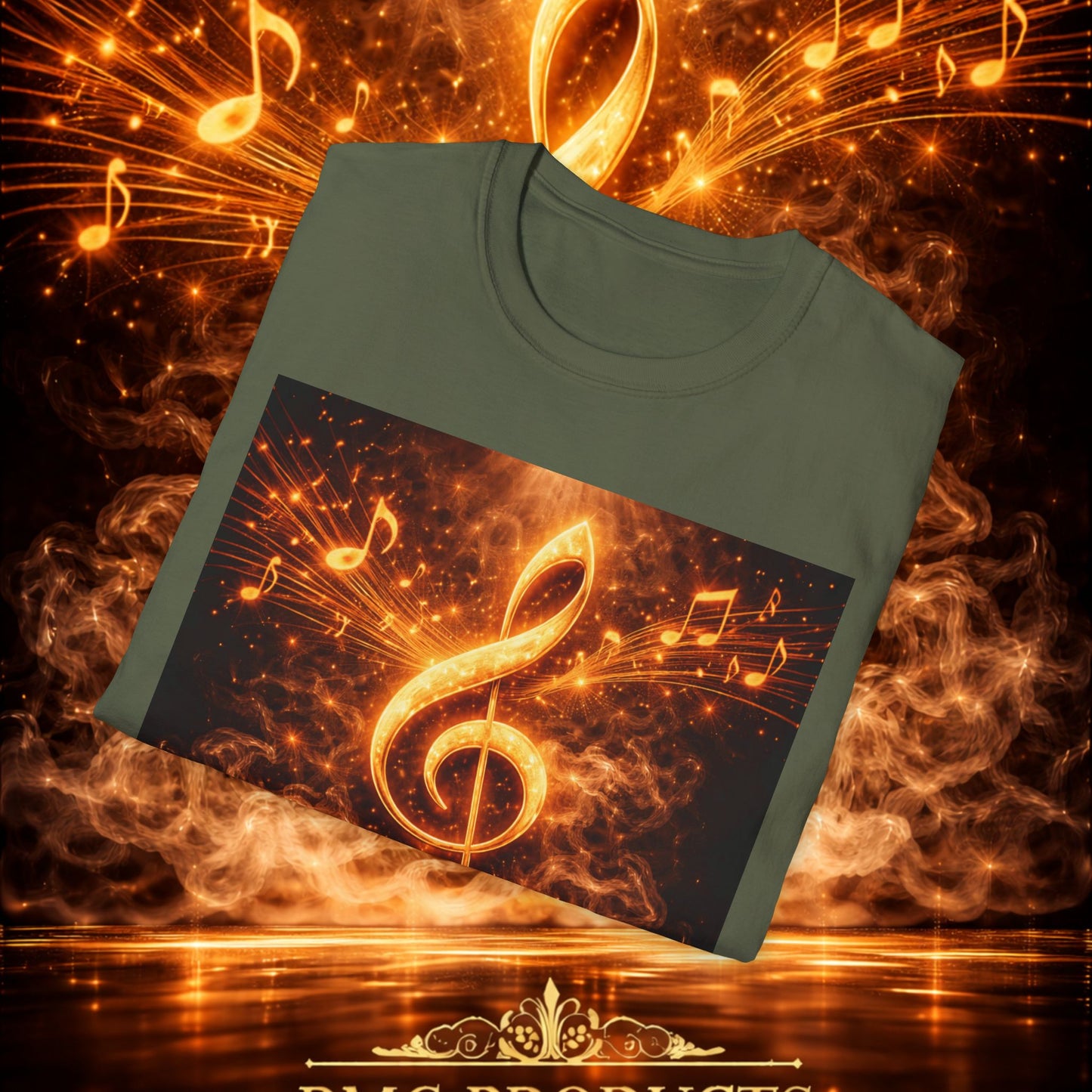 "Camiseta clave de sol 🎼🔥 “Donde nace una nota… nace una llama.” 🔥🎼