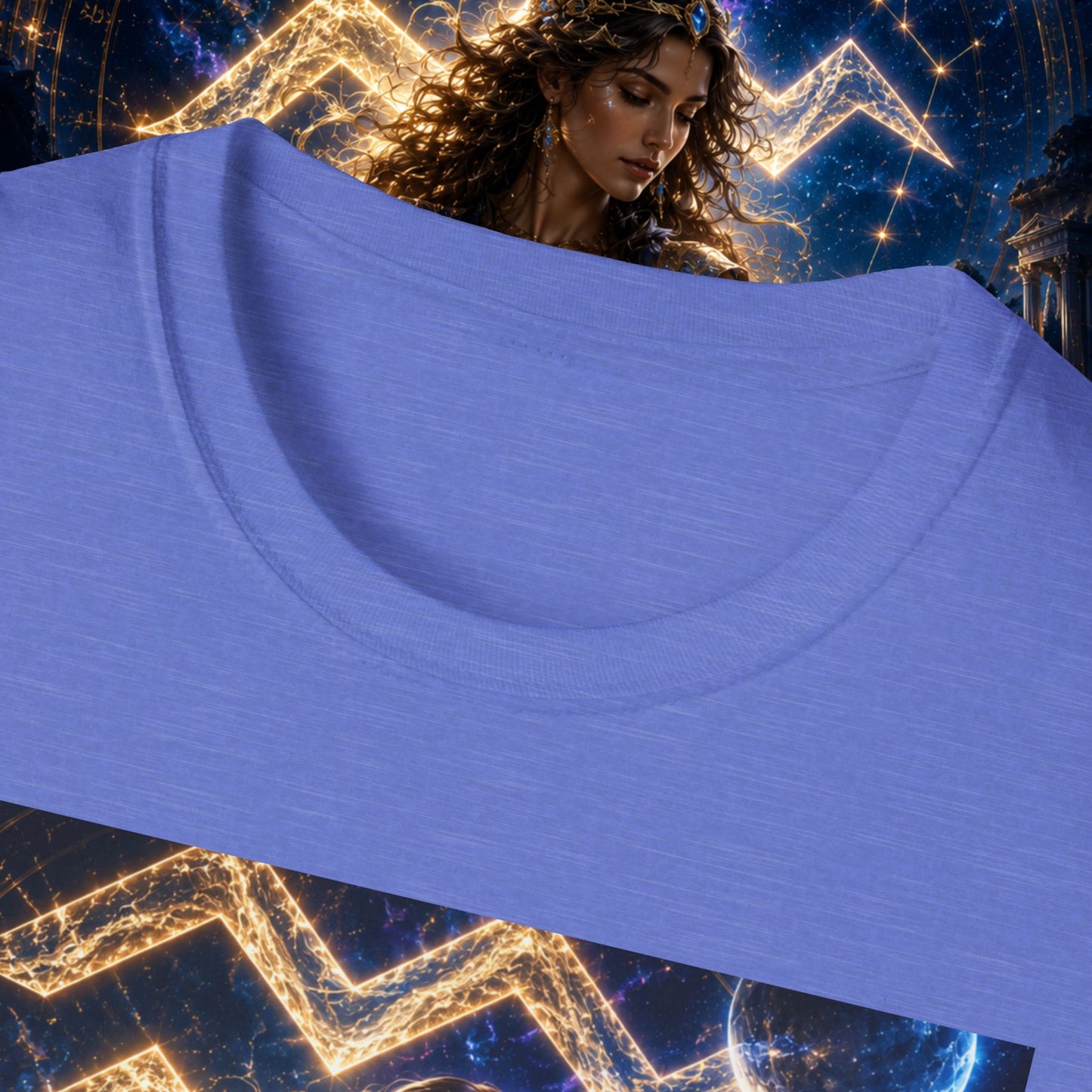 "Camiseta ♒ ACUARIO M– La Visionaria del Cielo y el Agua"