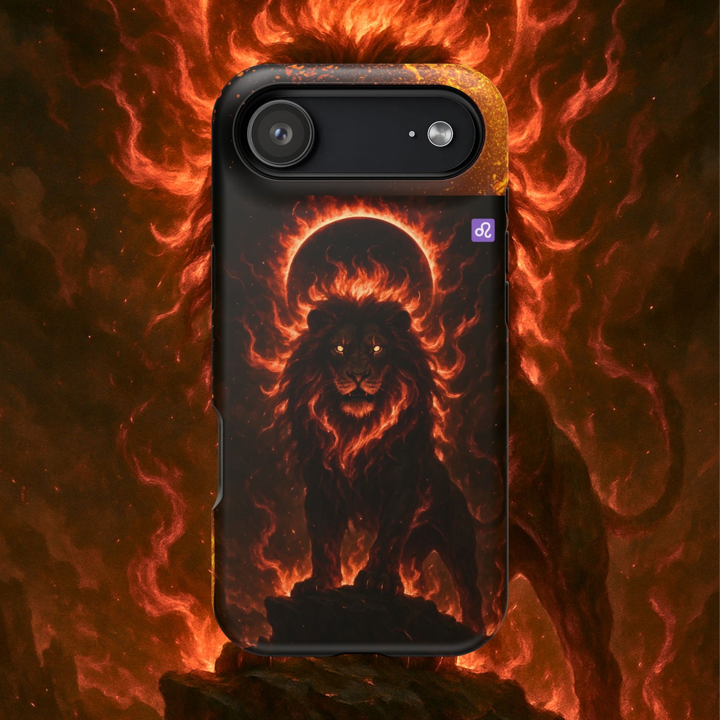 "Funda Magnética Reforzada ♌ Leo — Soberano del fuego eterno"