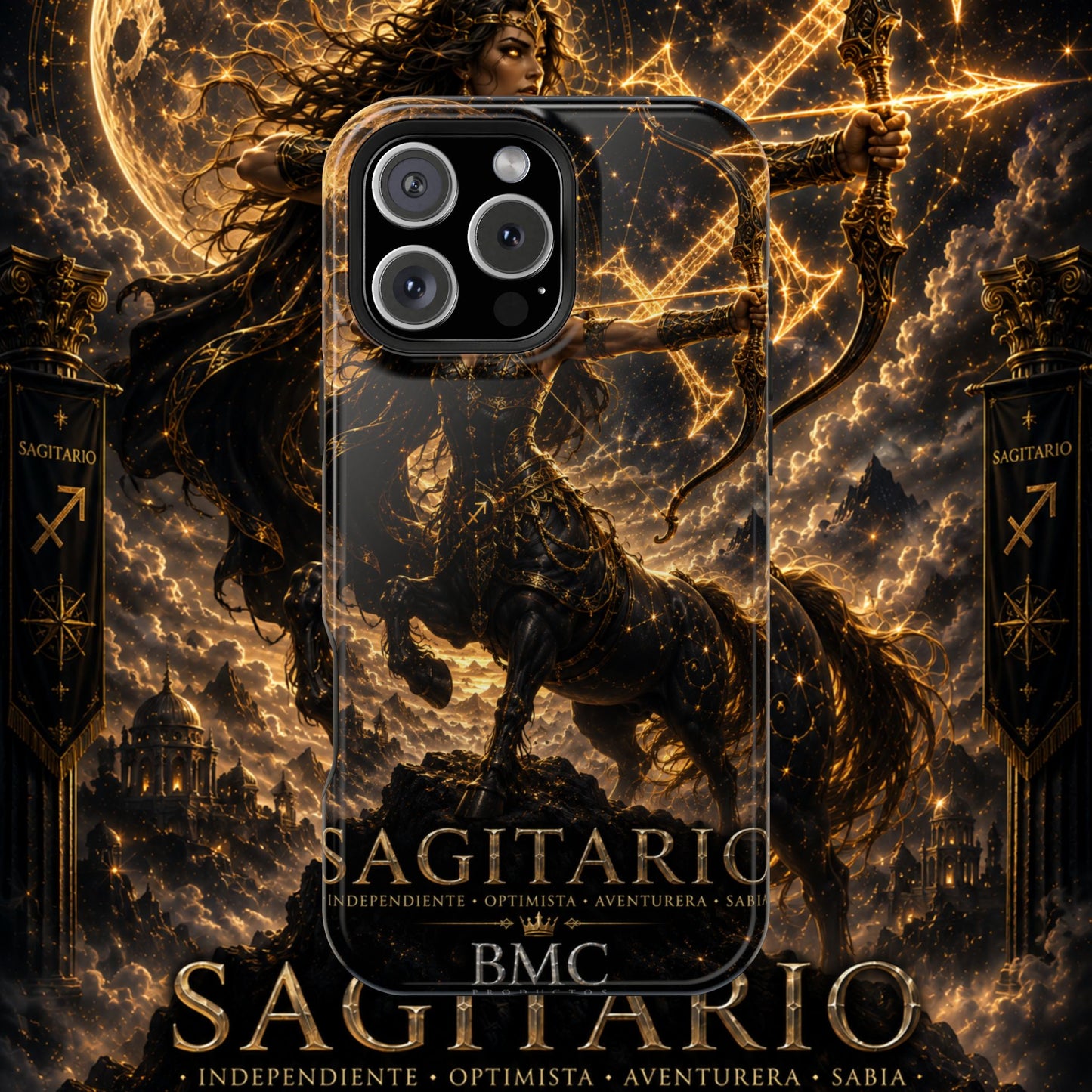 "Funda Magnética Reforzada Sagitario M– La Cazadora del Horizonte"
