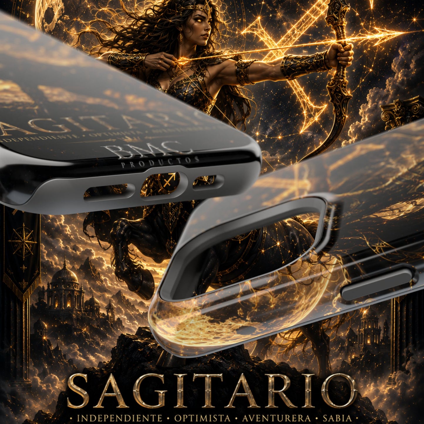 "Funda Magnética Reforzada Sagitario M– La Cazadora del Horizonte"