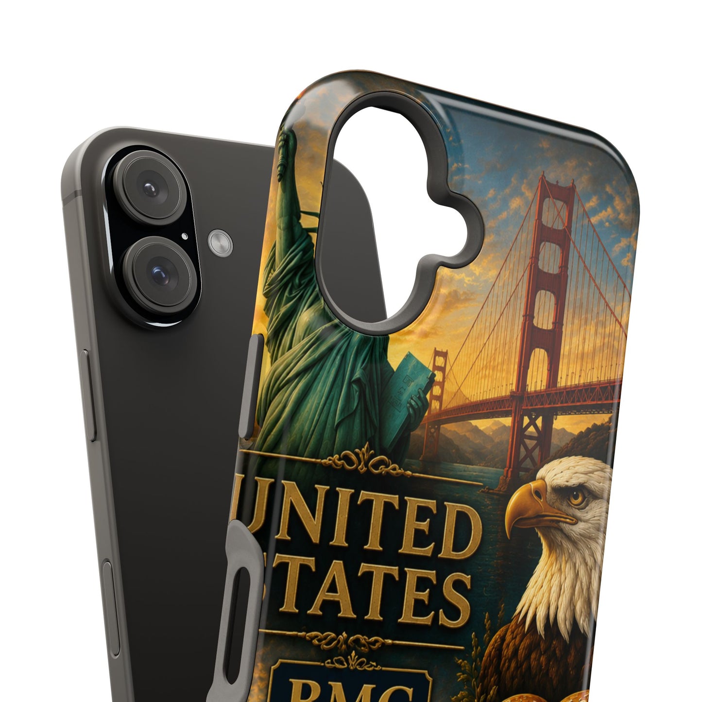 "Funda Magnética Reforzada Estados Unidos: Sueños, Libertad y Grandes Horizontes 🗽🏜️🌆"