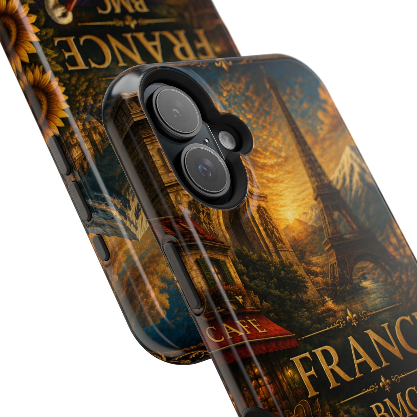 "Funda Magnética Reforzada Francia: Romance bajo la Luna 🌙🗼✨"