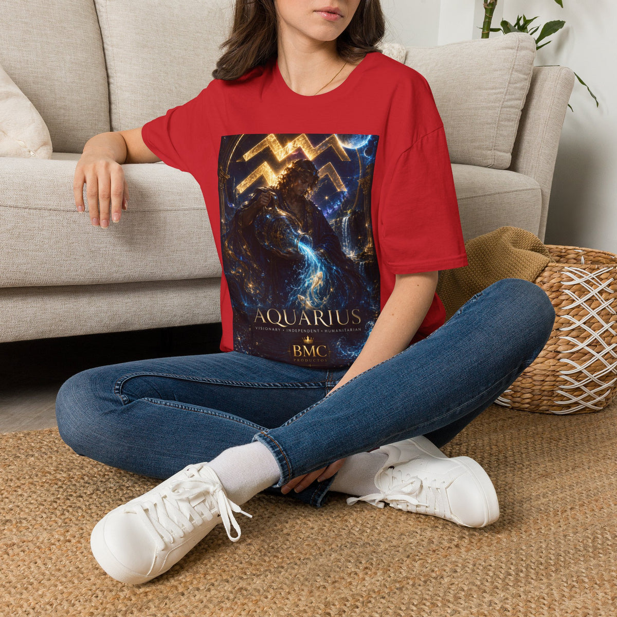 "Camiseta ♒ ACUARIO – El Visionario del Cielo y el Agua"