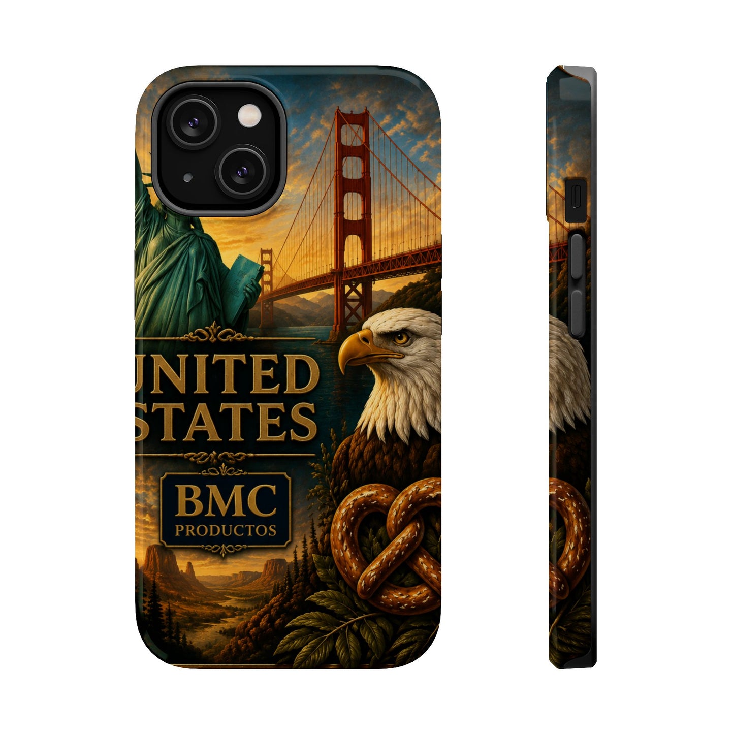 "Funda Magnética Reforzada Estados Unidos: Sueños, Libertad y Grandes Horizontes 🗽🏜️🌆"