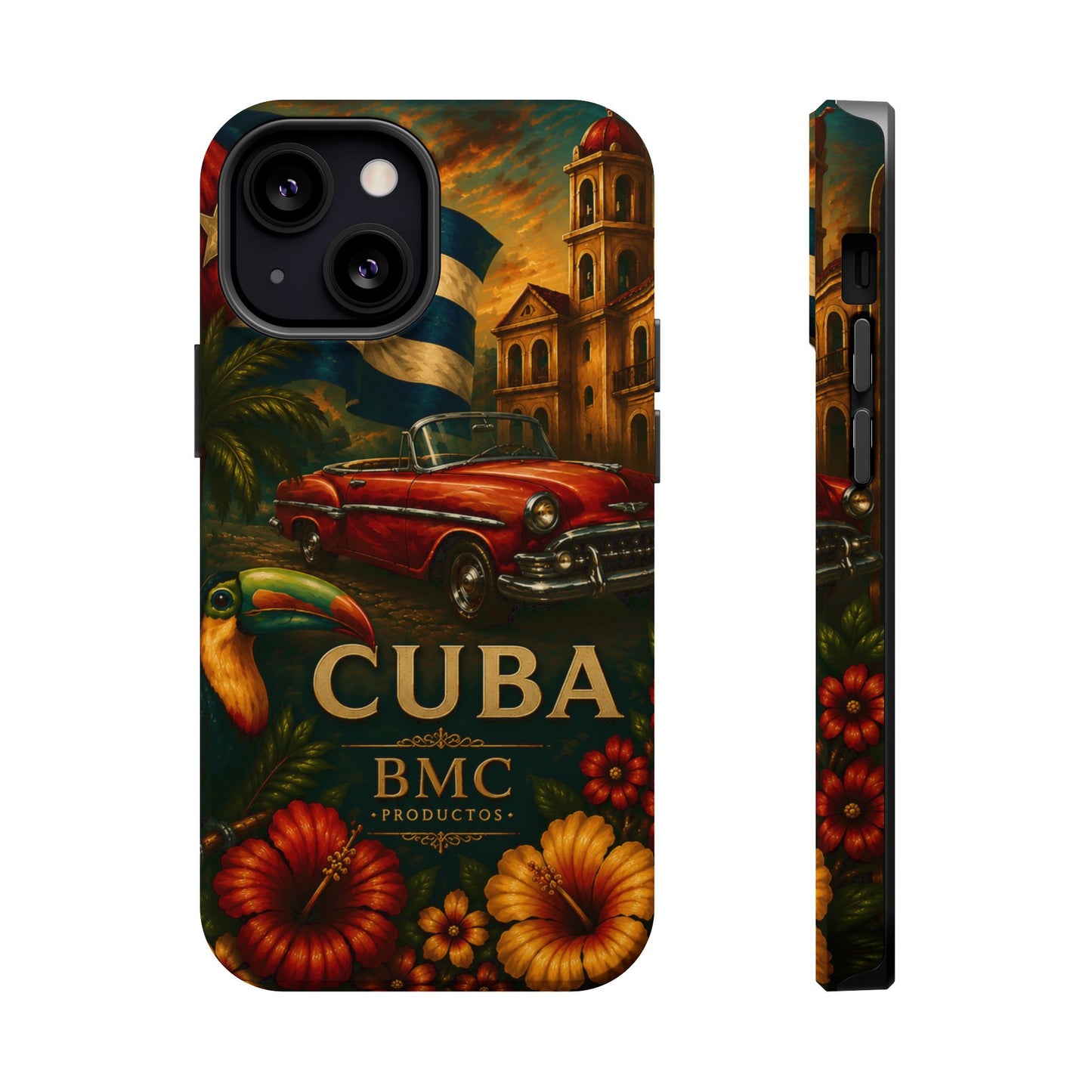 "Funda Magnética Reforzada Magnética Reforzada Cuba: Ritmo, Historia y Encanto Caribeño 🎺🚗🌴 "
