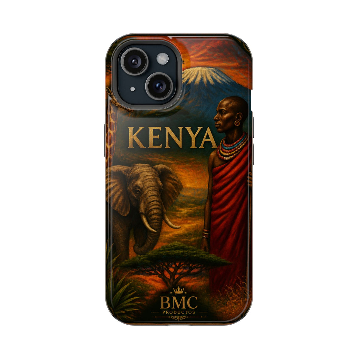 "Reinforced Magnetic Case Kenya: Wild Adventure and Land of Infinite Horizons 🦁🌄🏕️"