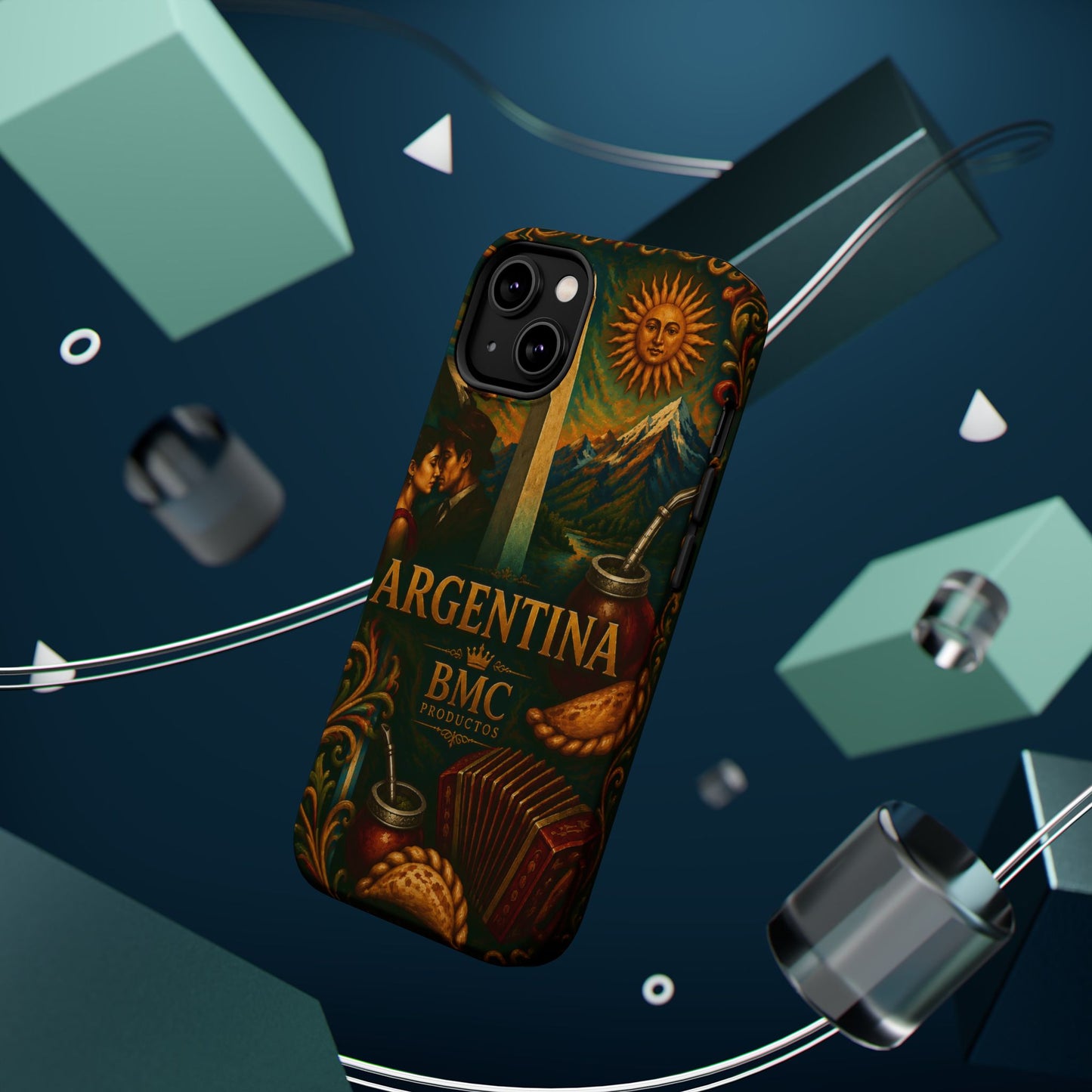 "Funda Magnética Reforzada Argentina: Pasión, Tradición y Tierra de Sueños🔥🏞️"
