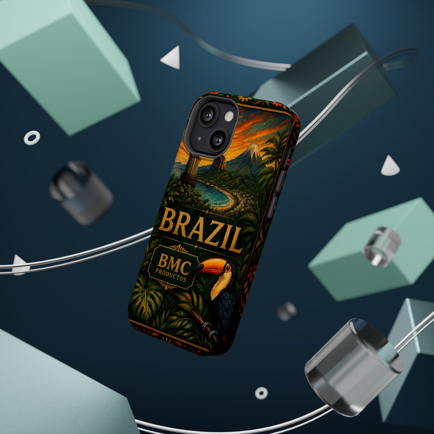 "Funda Magnética Reforzada Magnética Reforzada Brasil: Ritmo, Naturaleza y Alegría Infinita 🎶🌴🏖️"