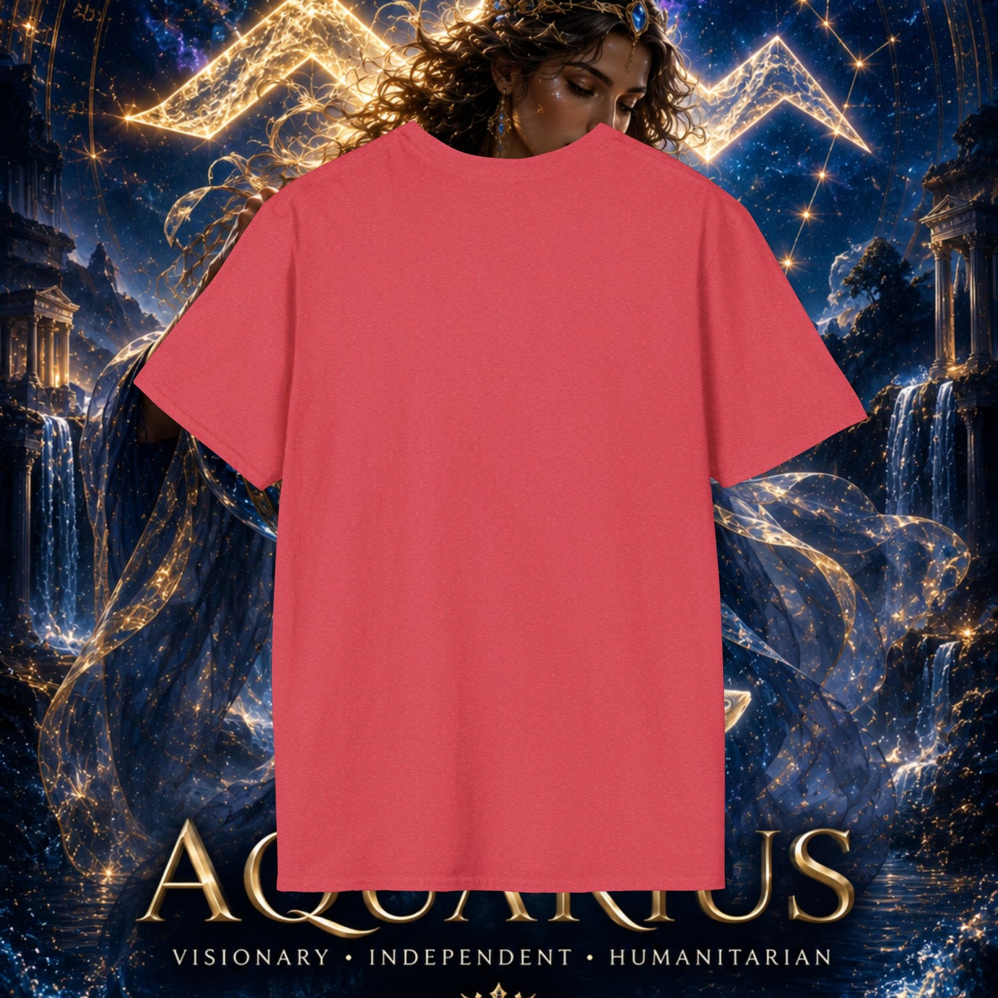 "Camiseta ♒ ACUARIO M– La Visionaria del Cielo y el Agua"