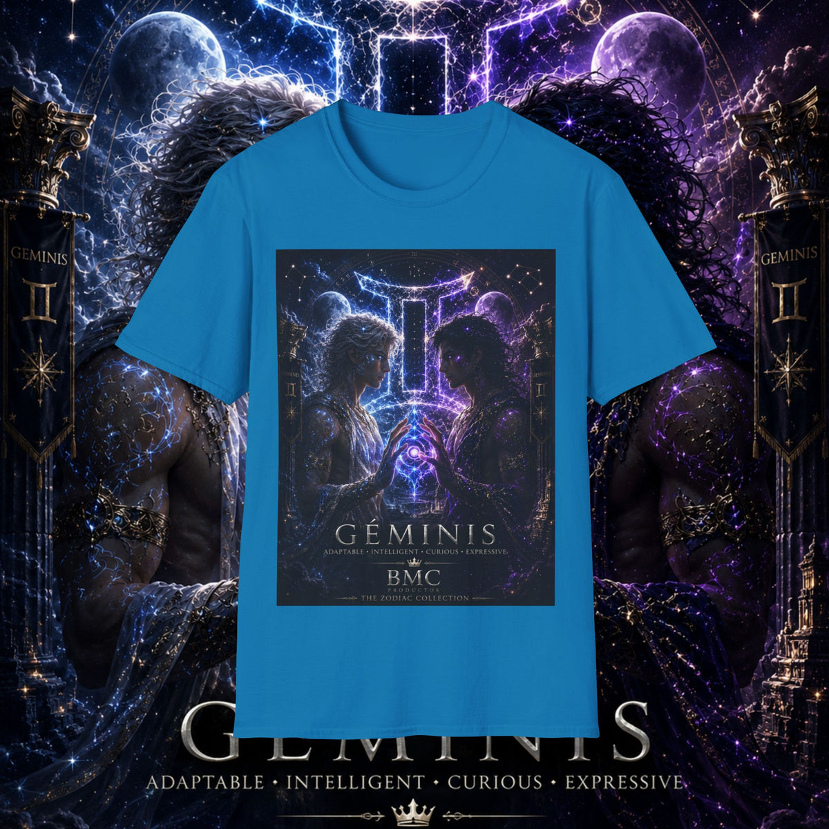"Camiseta ♊ Géminis — Reflejo del alma dividida"
