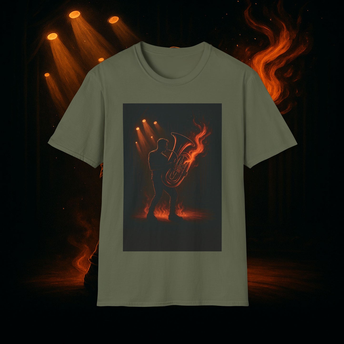 "Camiseta Tuba 🎺🔥 Cuando el alma suena, todo arde.”