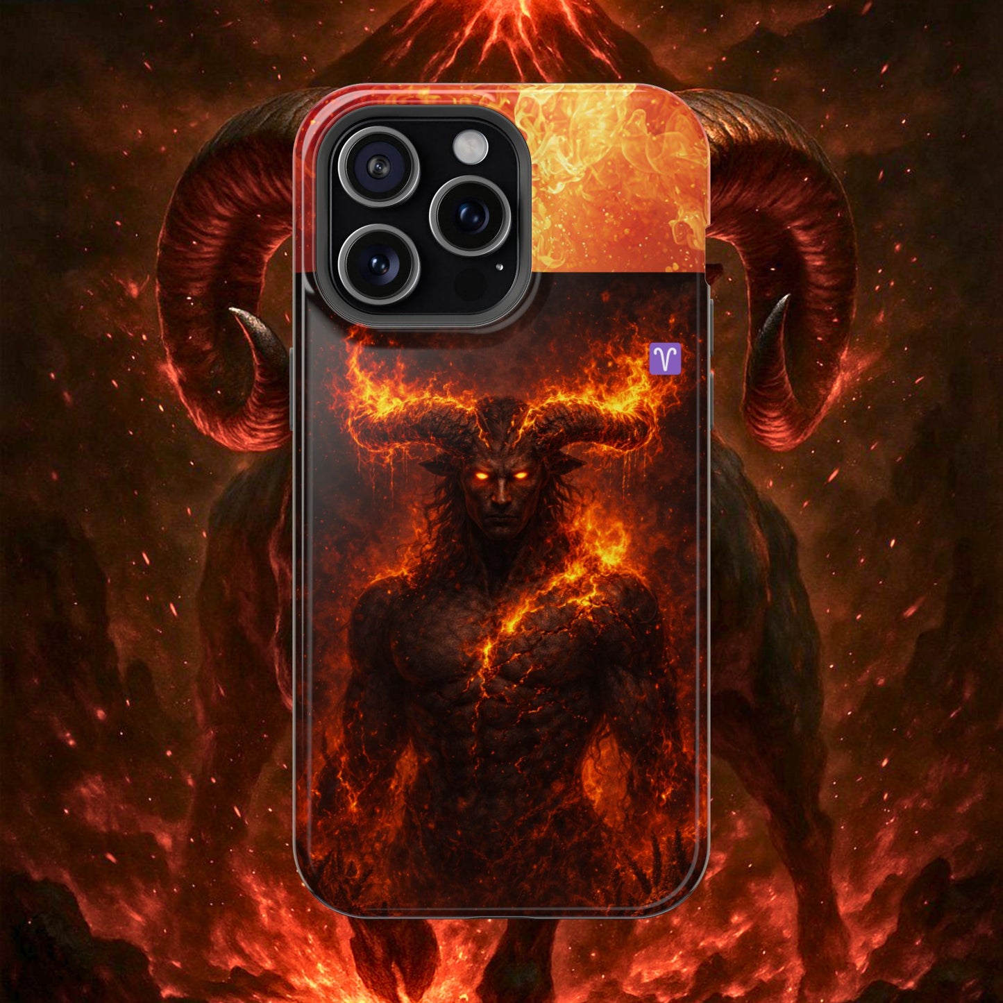 "Funda Magnética Reforzada ♈ Aries — Espíritu de fuego"