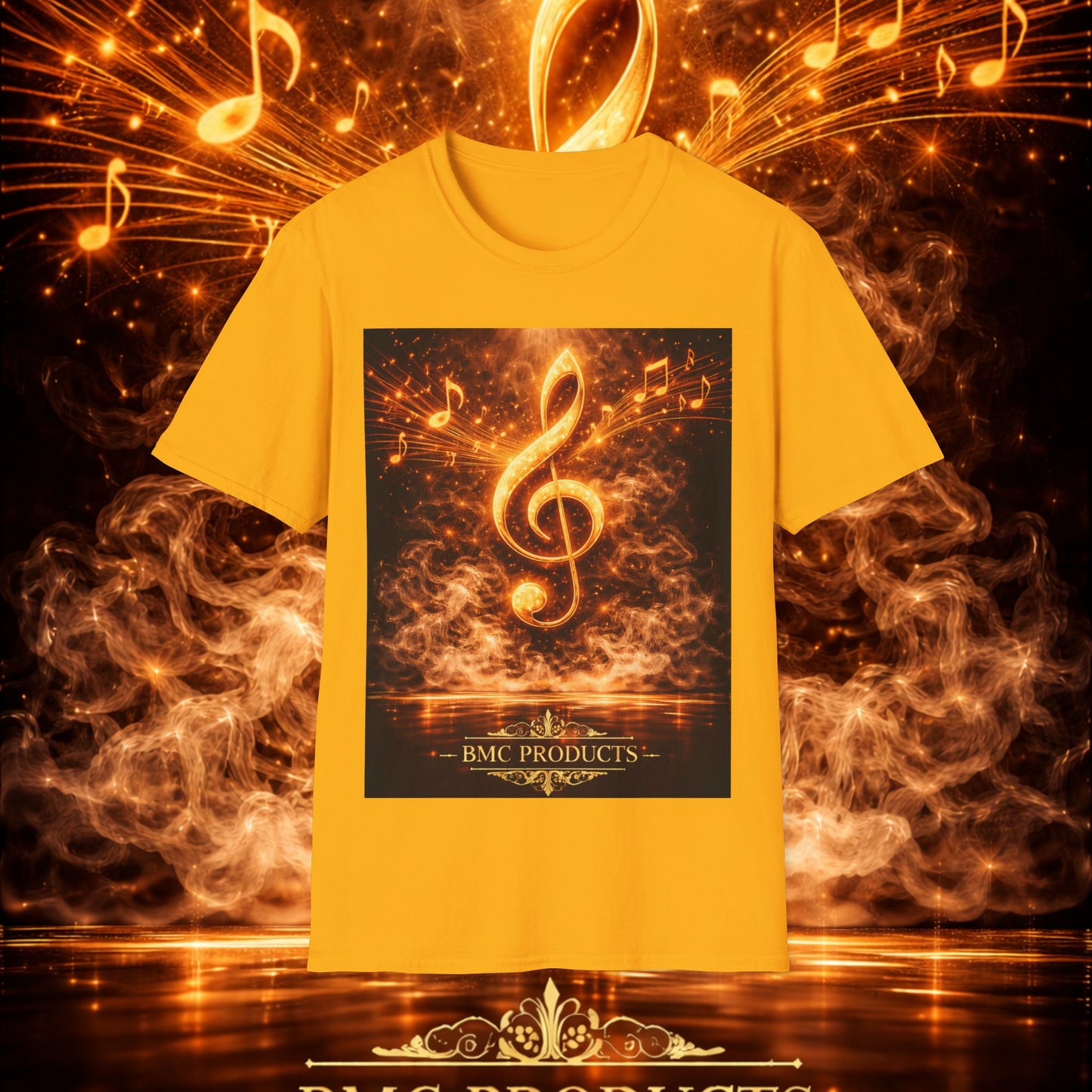 "Camiseta clave de sol 🎼🔥 “Donde nace una nota… nace una llama.” 🔥🎼