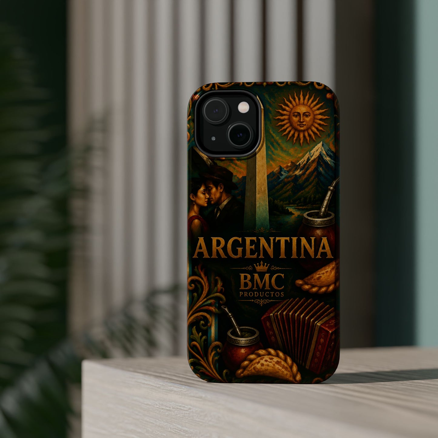 "Funda Magnética Reforzada Argentina: Pasión, Tradición y Tierra de Sueños🔥🏞️"