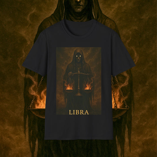 "Camiseta LIBRA – El Guardián del Equilibrio"