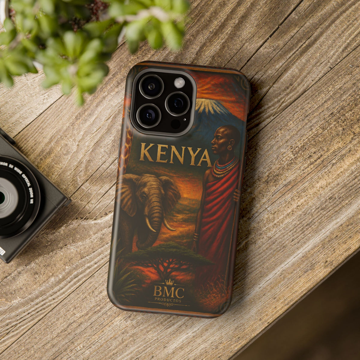 "Reinforced Magnetic Case Kenya: Wild Adventure and Land of Infinite Horizons 🦁🌄🏕️"