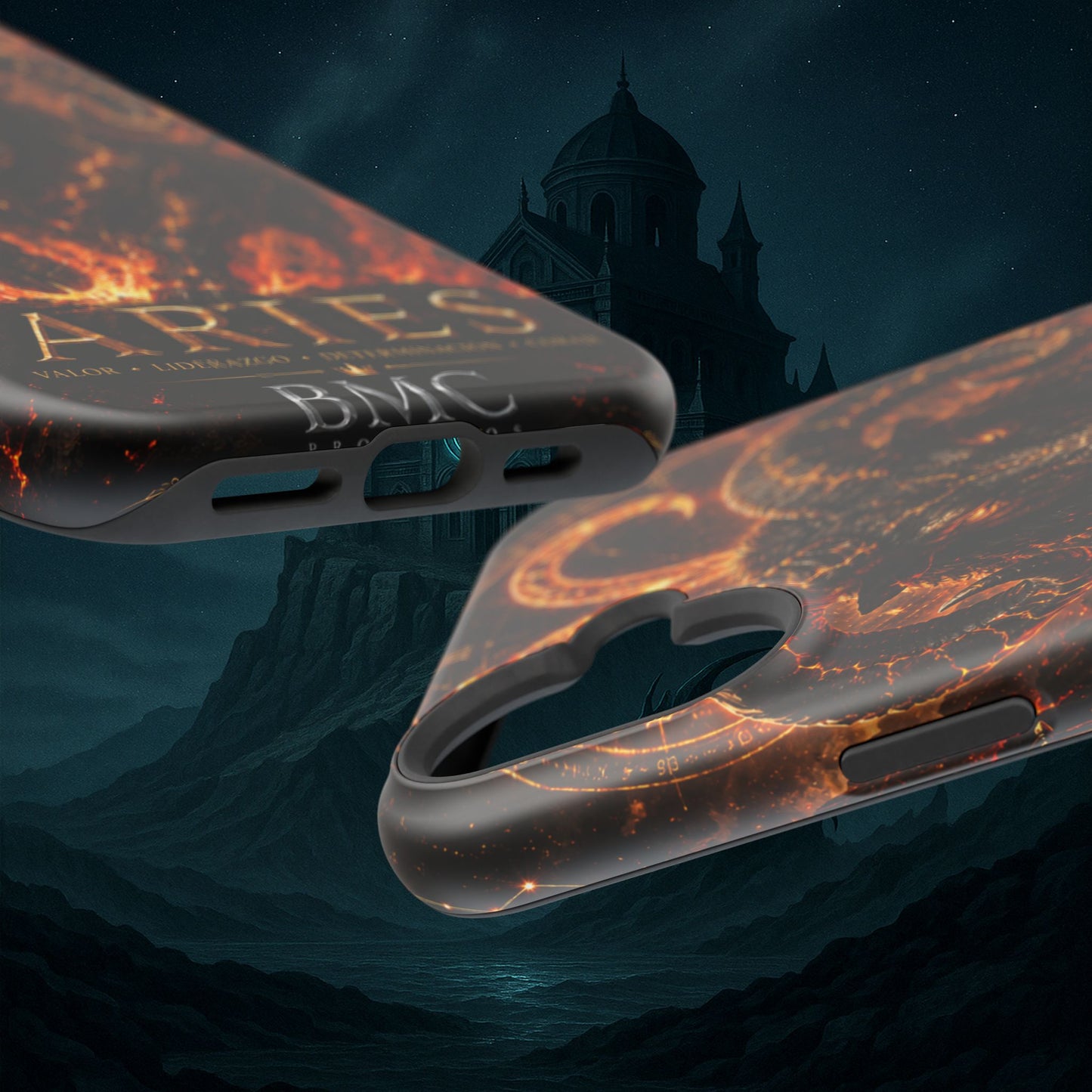 "Funda Magnética Reforzada ♈ Aries — Espíritu de fuego"