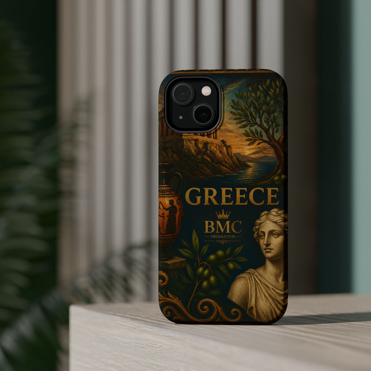 "Funda Magnética Reforzada Magnética Reforzada Grecia: Cuna de Dioses, Maravillas y Filosofía 🌊🏛️⚡"