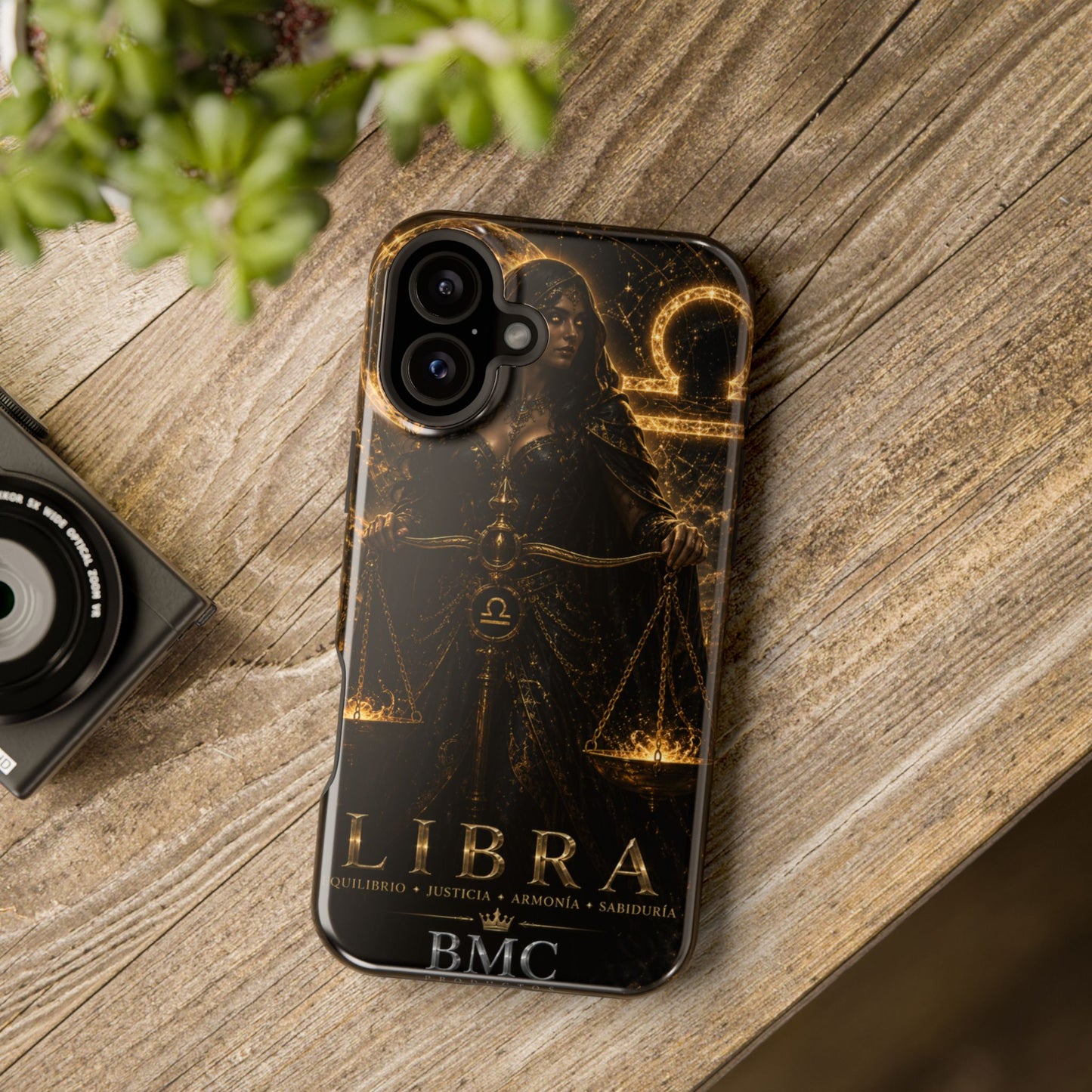 "Funda Magnética Reforzada libra– La Guardiana del Equilibrio"