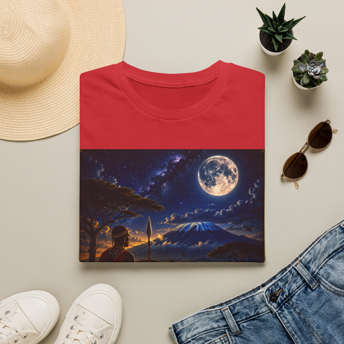 "Camiseta Kenia: Aventura Salvaje y Tierra de Horizontes Infinitos 🦁🌄🏕️"