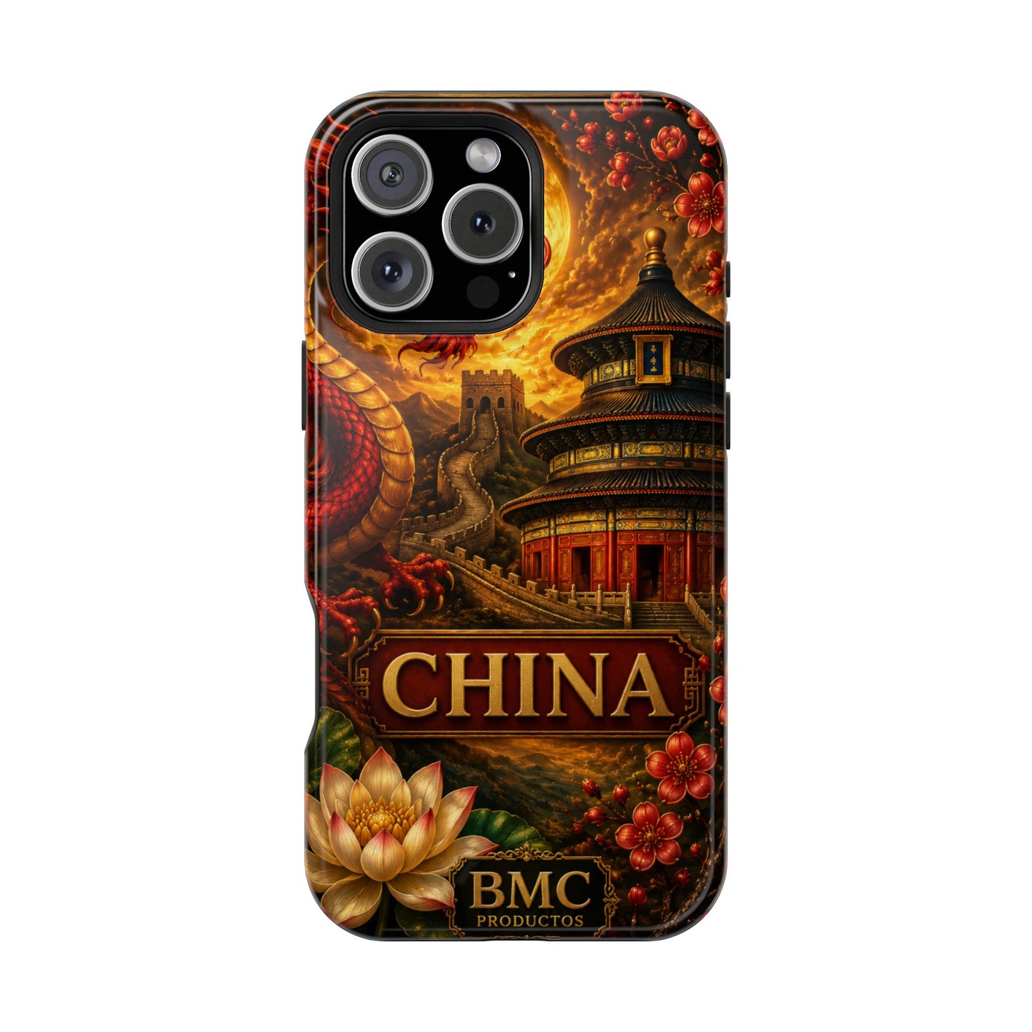 "Funda Magnética Reforzada Magnética Reforzada China – Dragones, murallas y leyendas eternas"
