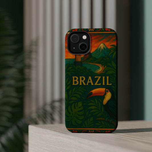 "Funda Magnética Reforzada Magnética Reforzada Brasil: Ritmo, Naturaleza y Alegría Infinita 🎶🌴🏖️"