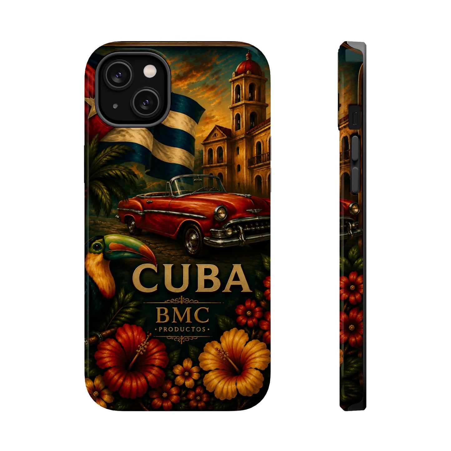 "Funda Magnética Reforzada Magnética Reforzada Cuba: Ritmo, Historia y Encanto Caribeño 🎺🚗🌴 "