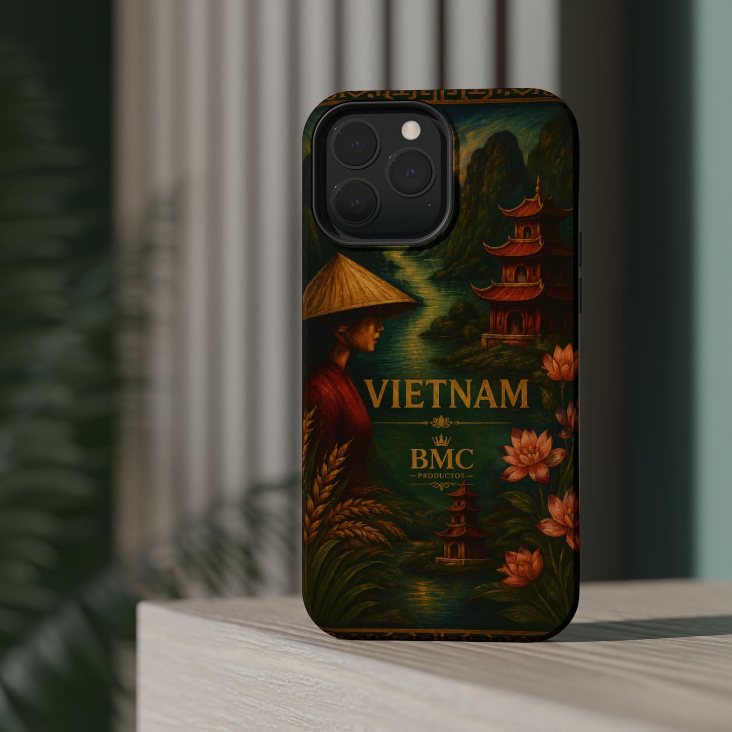 "Funda Magnética Reforzada Magnética Reforzada  Vietnam: Tradición, Naturaleza y Leyendas Ancestrales 🎋🏯🐉"