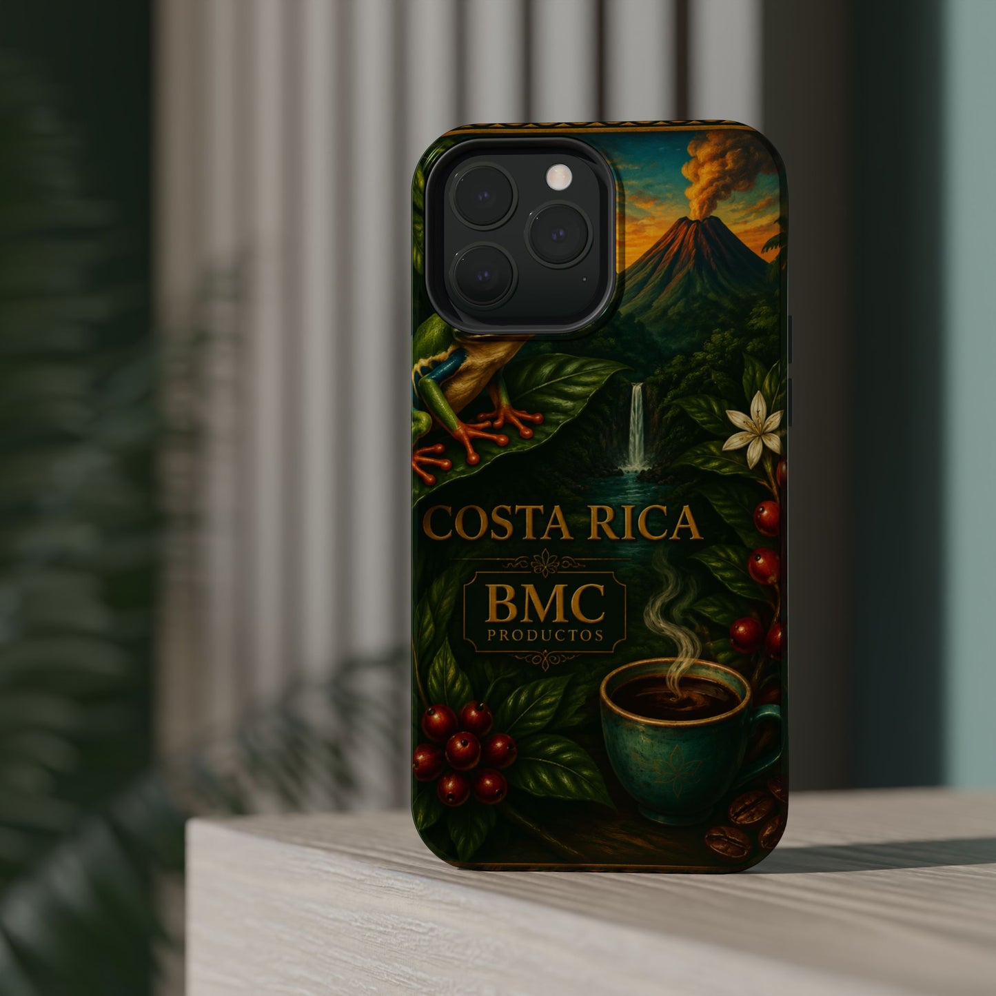 "Funda Magnética Reforzada Magnética Reforzada Costa Rica: Pura Vida entre Volcanes y Selvas 🌋🌴🦜"