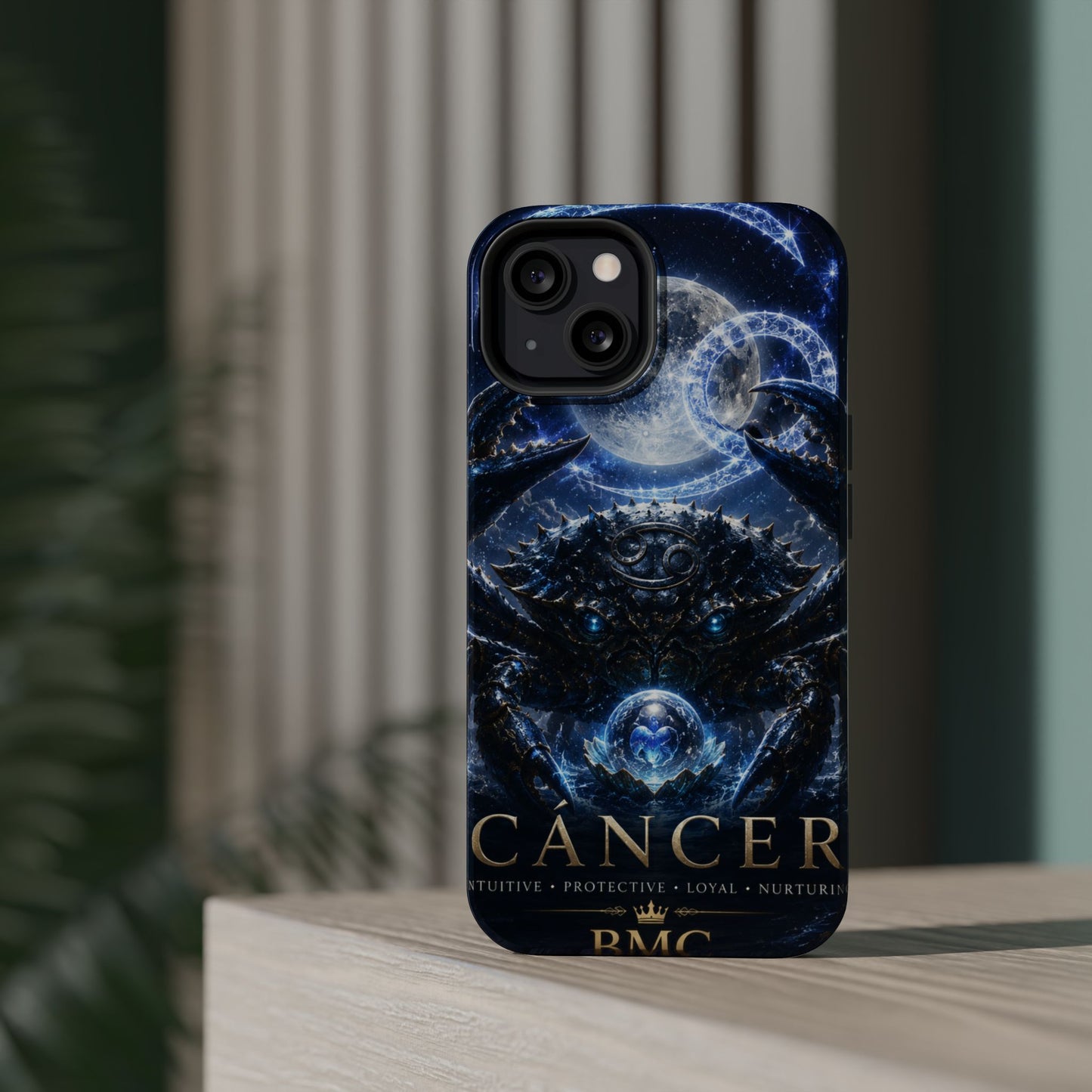 "Funda Magnética Reforzada ♋ Cáncer — Guardián de las profundidades""
