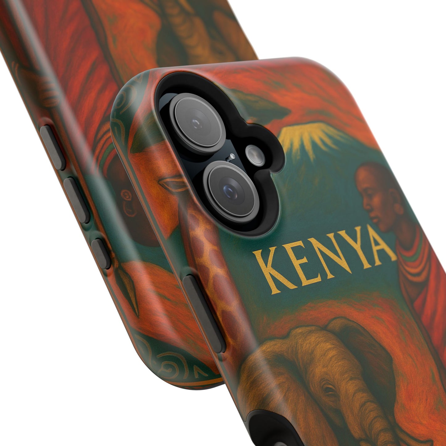 "Funda Magnética Reforzada Magnética Reforzada Kenia: Aventura Salvaje y Tierra de Horizontes Infinitos 🦁🌄🏕️"
