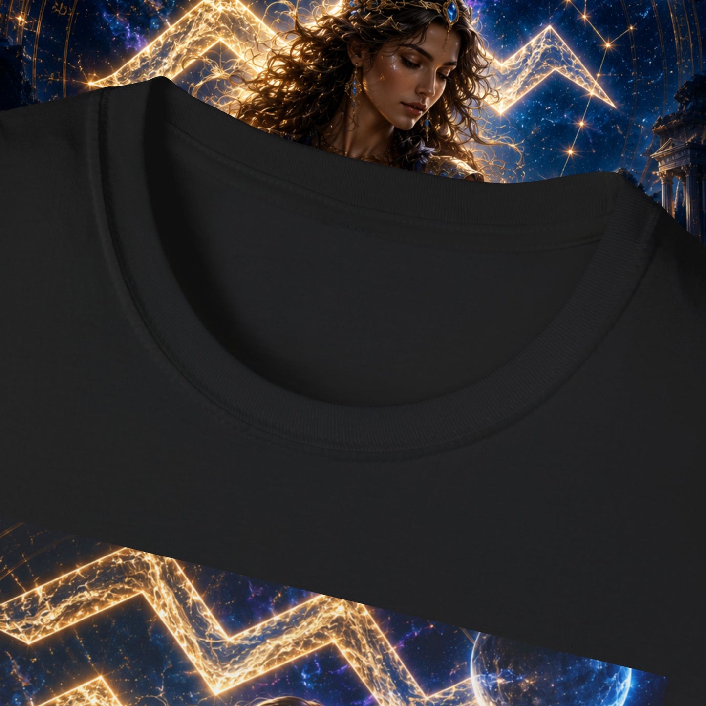 "Camiseta ♒ ACUARIO M– La Visionaria del Cielo y el Agua"