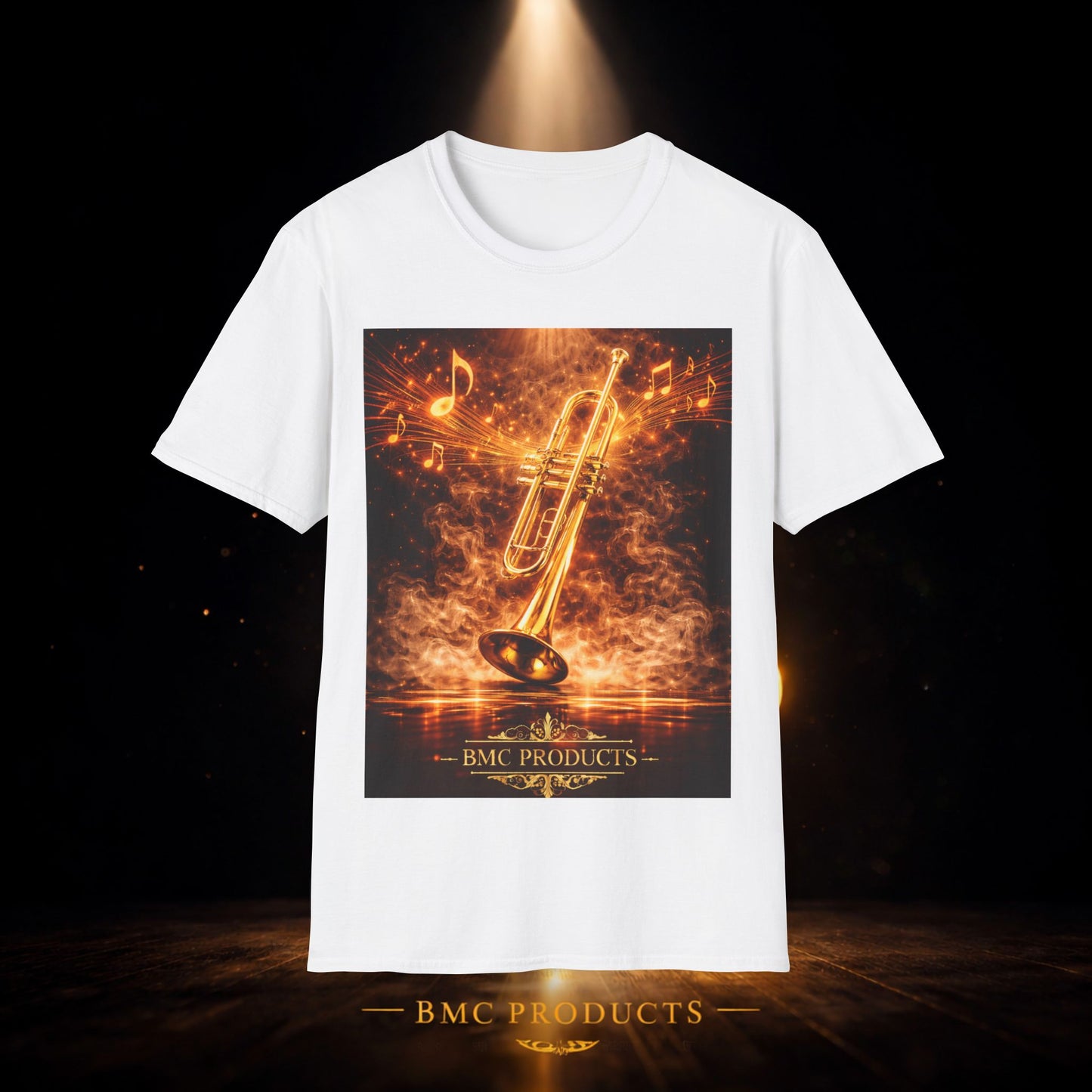 "Camiseta trompeta 🎺🔥Donde hay fuego, hay música.”