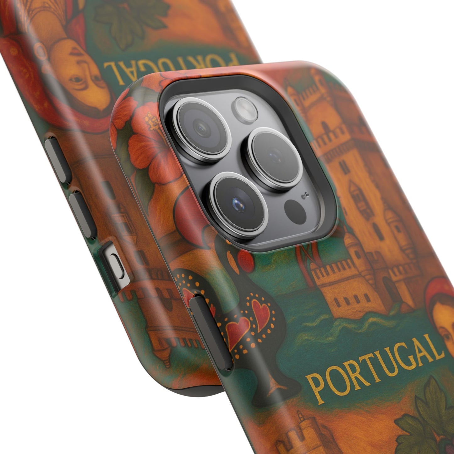 "Funda Magnética Reforzada Magnética Reforzada Portugal: Encanto Atlántico, Fados y Azulejos 🌊🎶🧿"