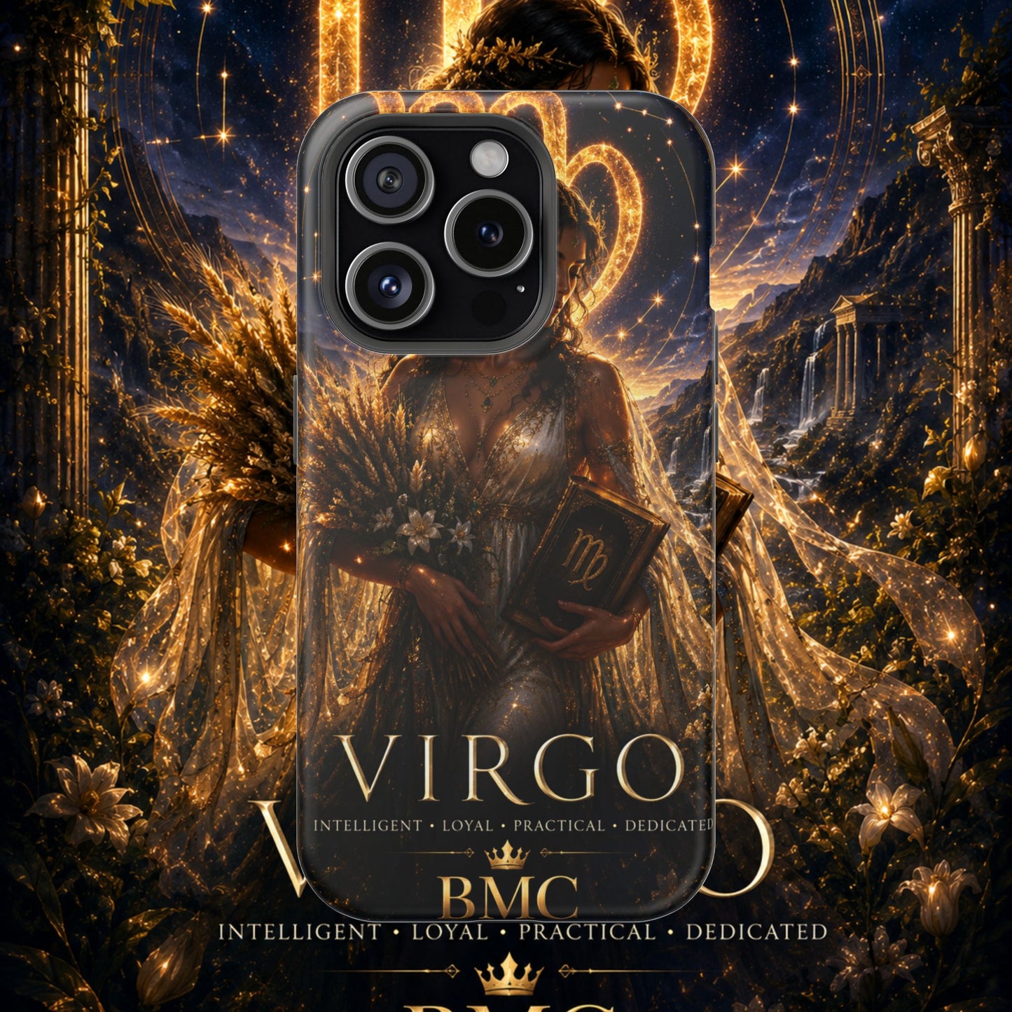 "Funda Magnética Reforzada ♍ Virgo-La Guardiana del Conocimiento"
