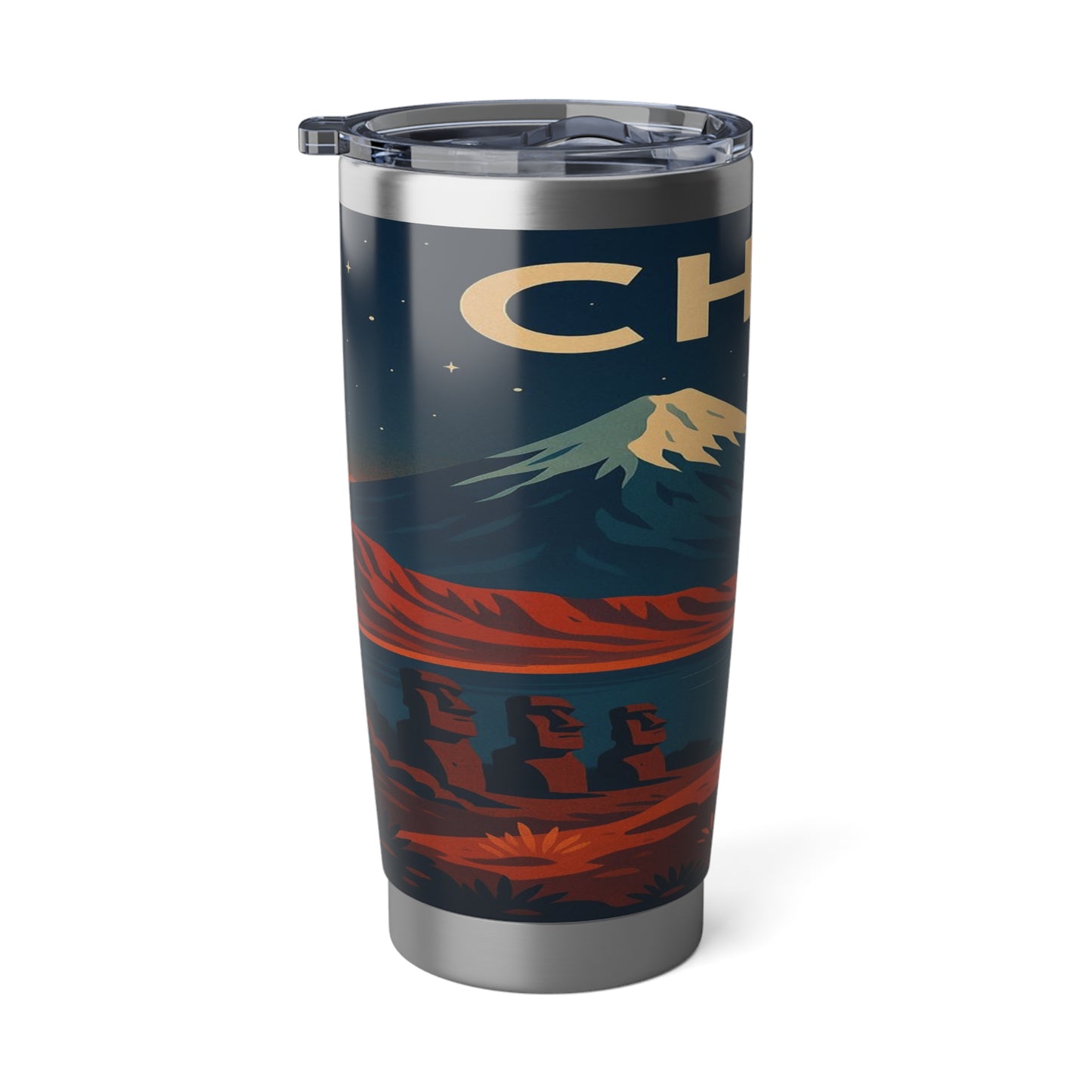 "Vagabond 20oz Thermal Tumbler Chile: Untamed Nature and Eternal Horizons 🏔️🍇🏜️"