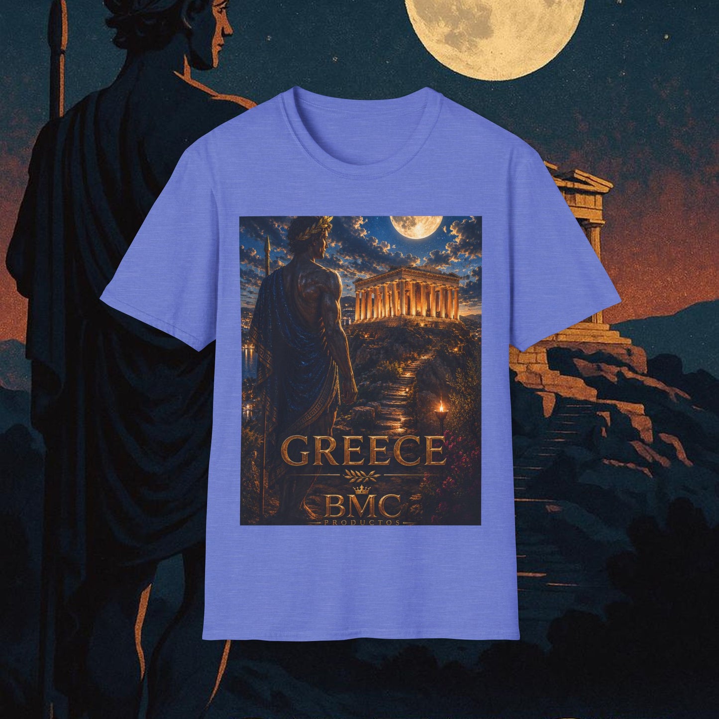 "Camiseta Grecia: Cuna de Dioses, Maravillas y Filosofía 🌊🏛️⚡"